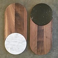 Bower Duo Server, Walnut with Dark Marble