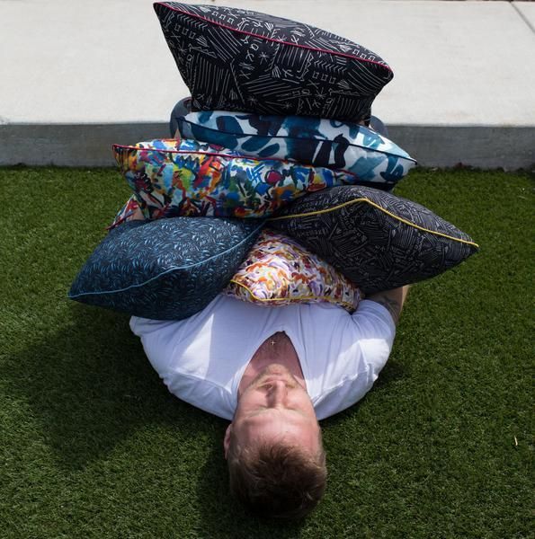 electra eggleston Bali Indigo 18" Pillow