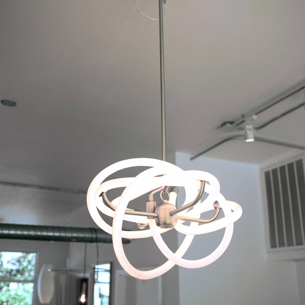 Corinne Mynatt Bespoke Brass, LED & Silicone Chandelier
