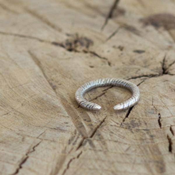 Suzannah Wainhouse Coiled Silver Cuff Ring, Silver