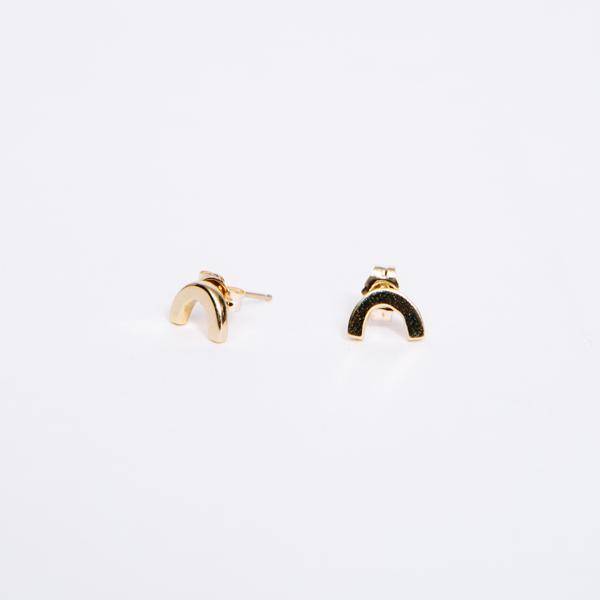 Dream Collective U Studs, pair, 14k Gold