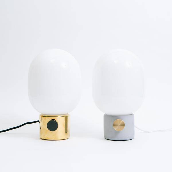 Menu JWDA Concrete Lamp, Light Gray/Brass