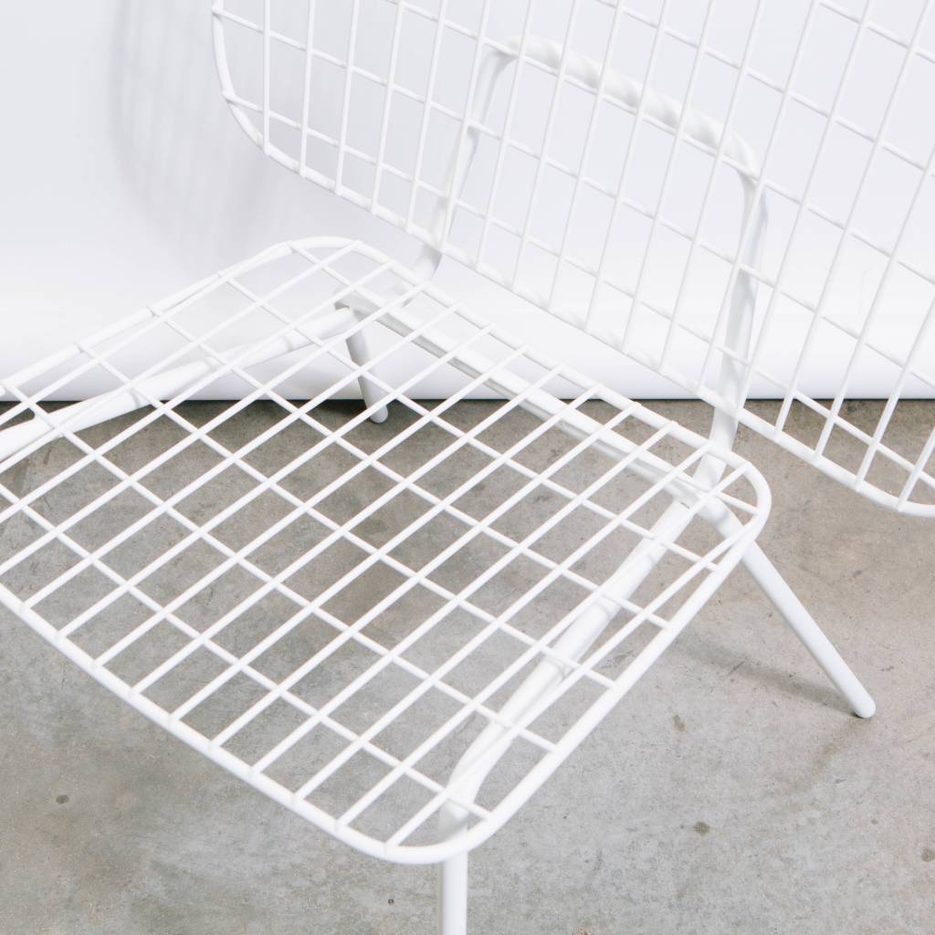 Menu WM String Lounge Chair, White, 2-pack