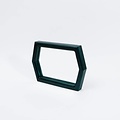 Alex Drew & No One Mirrored Bottom Tray dyed phthalo green