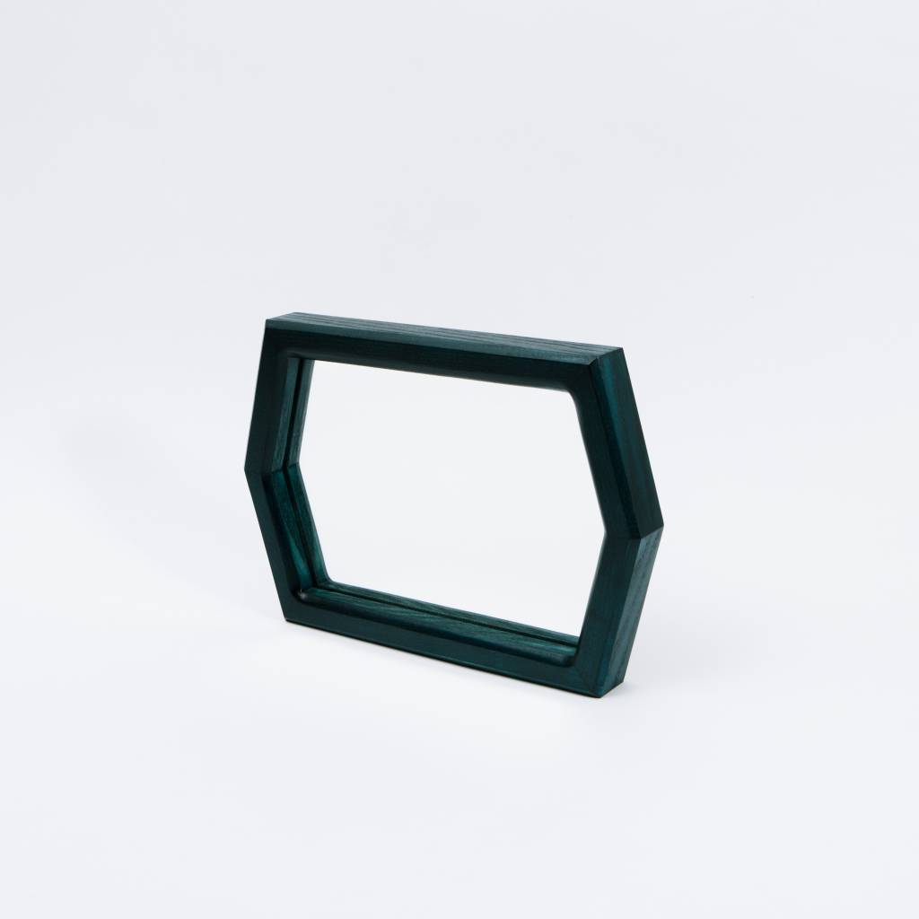 Alex Drew & No One Mirrored Bottom Tray dyed phthalo green