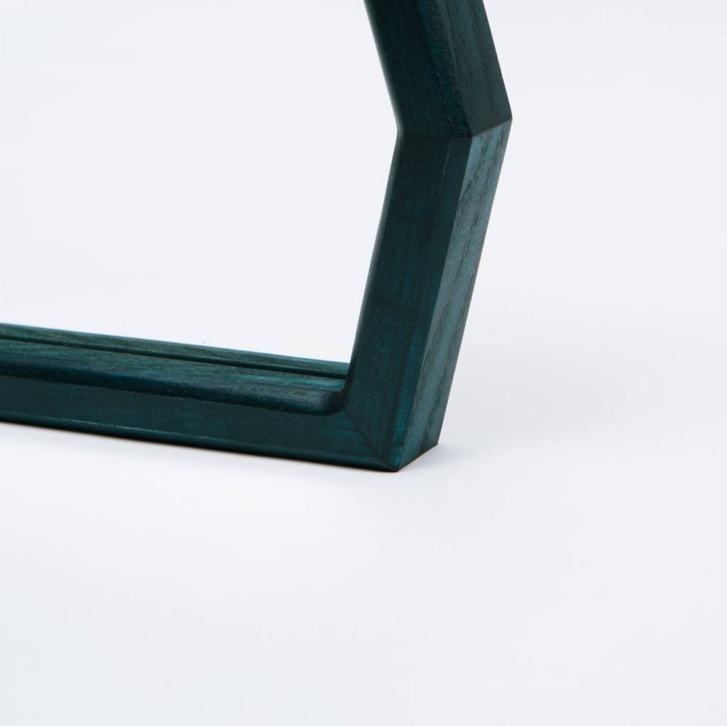 Alex Drew & No One Mirrored Bottom Tray dyed phthalo green