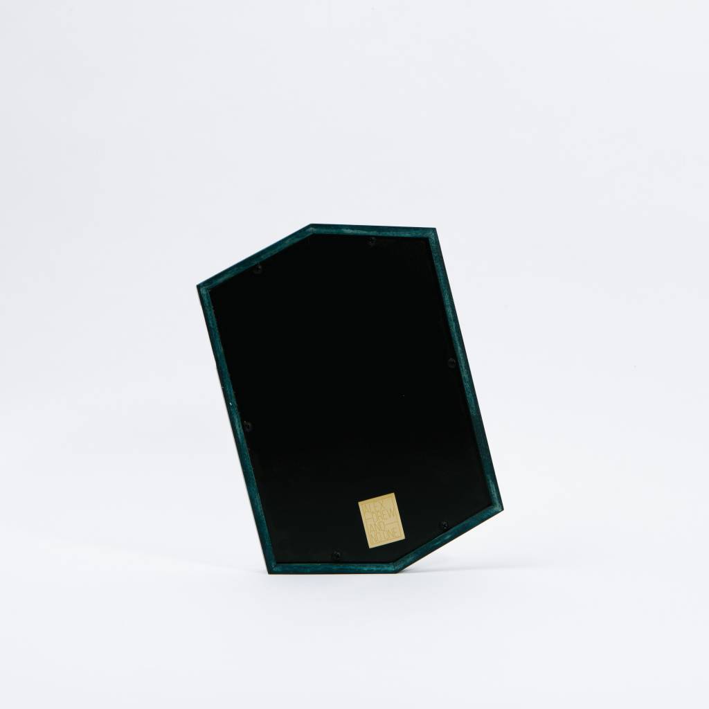 Alex Drew & No One Mirrored Bottom Tray dyed phthalo green