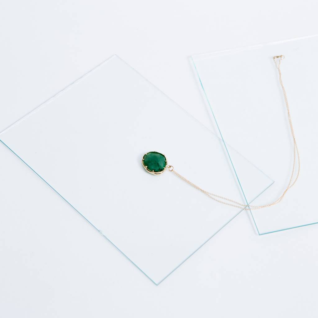 Kathryn Bentley Fine Jewelry Emerald Organic Amulet