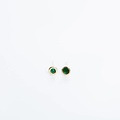 Kathryn Bentley Fine Jewelry Tiny Dot Studs, Emerald
