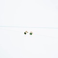 Kathryn Bentley Fine Jewelry Tiny Dot Studs, Emerald