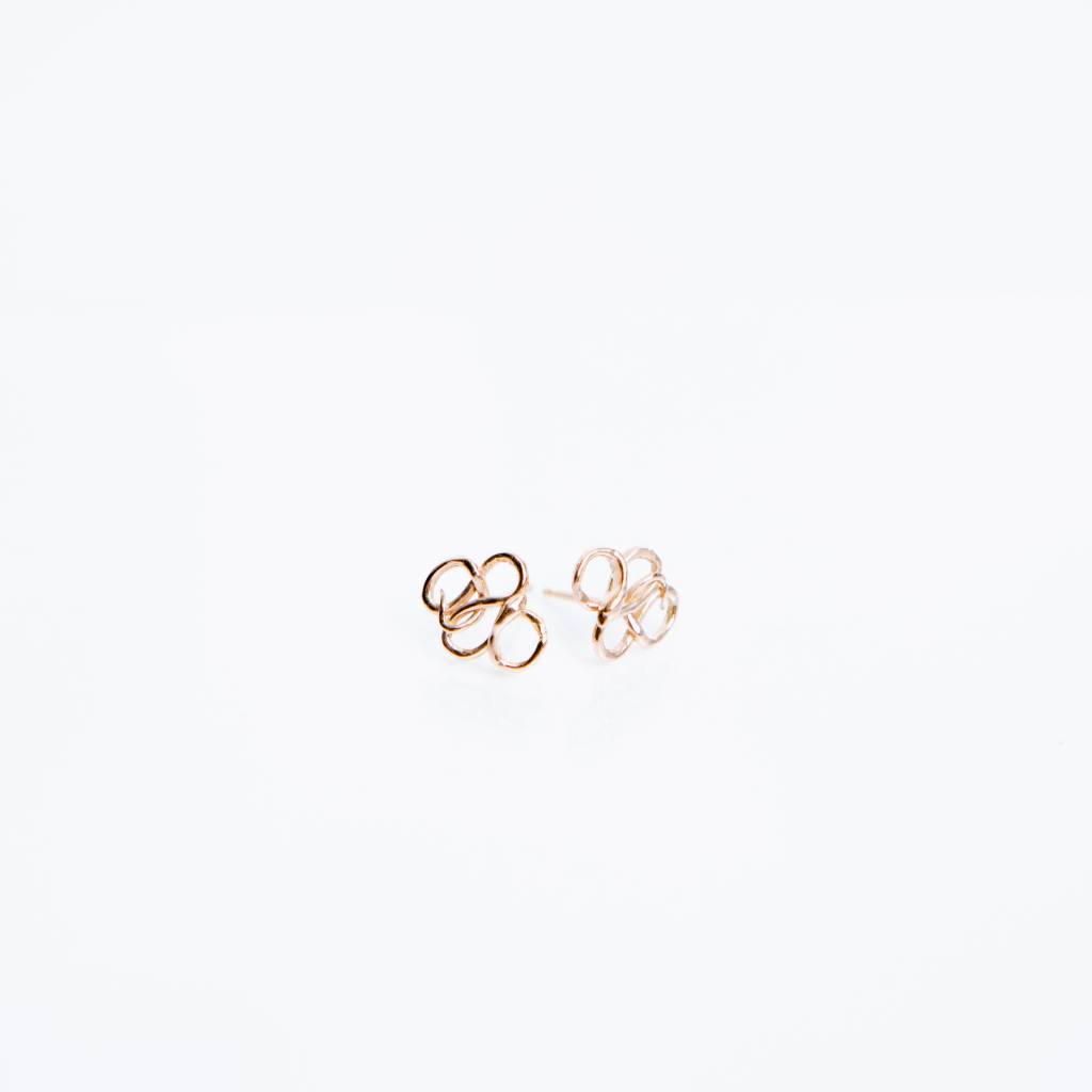 Kathryn Bentley Fine Jewelry Snake Studs, Rose Gold