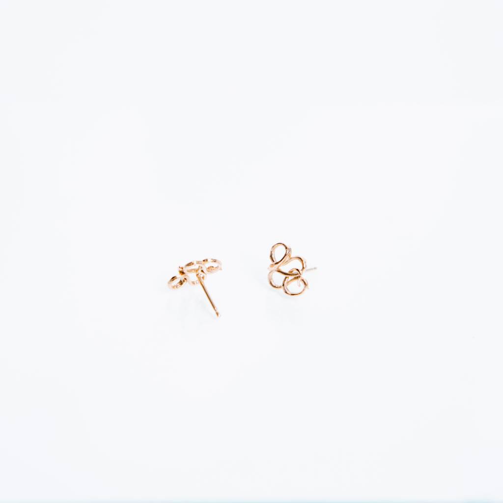 Kathryn Bentley Fine Jewelry Snake Studs, Rose Gold