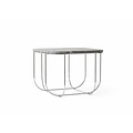 Menu Cage Table Chrome/Grey Marble