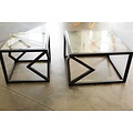Alex Drew & No One Two Diamonds Cocktail Table in Ebonized Walnut