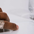 Alice Waese Silver Cut Bark Ring, Size 9