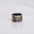 Alice Waese Silver Cut Bark Ring, Size 9