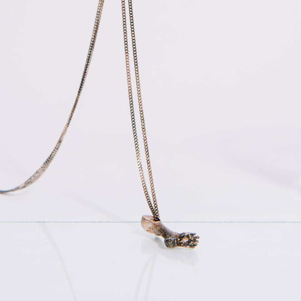 Alice Waese Silver Foot Pendant