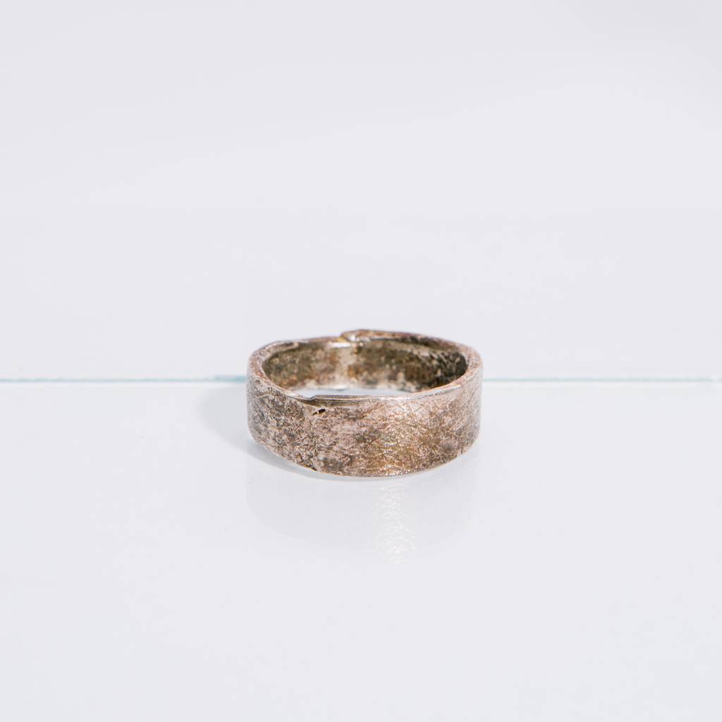Alice Waese Silver Stitch Ring, Size 9