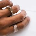 Alice Waese Silver Two Prong Ring, Size 9