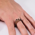 Alice Waese Silver Two Prong Ring, Size 9
