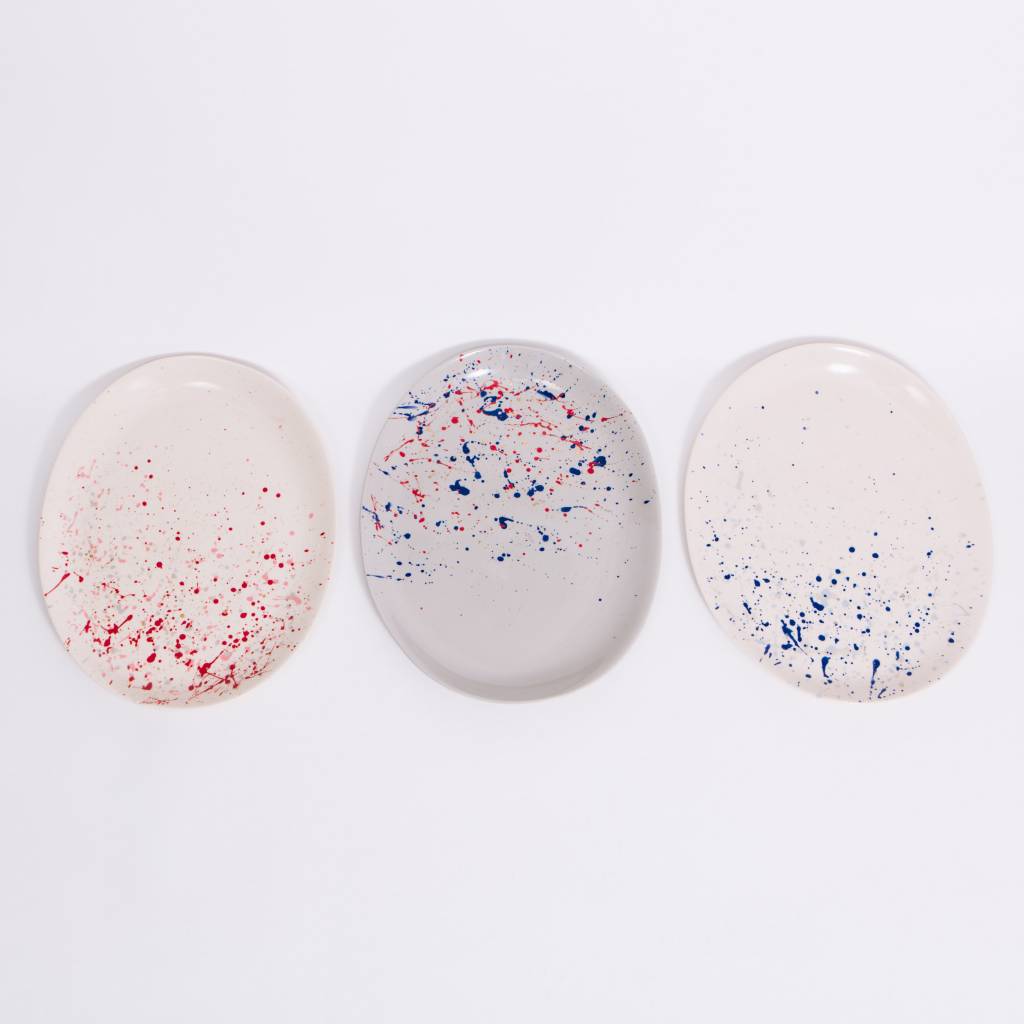 Sarah Cihat Splatter Platter, Porcelain