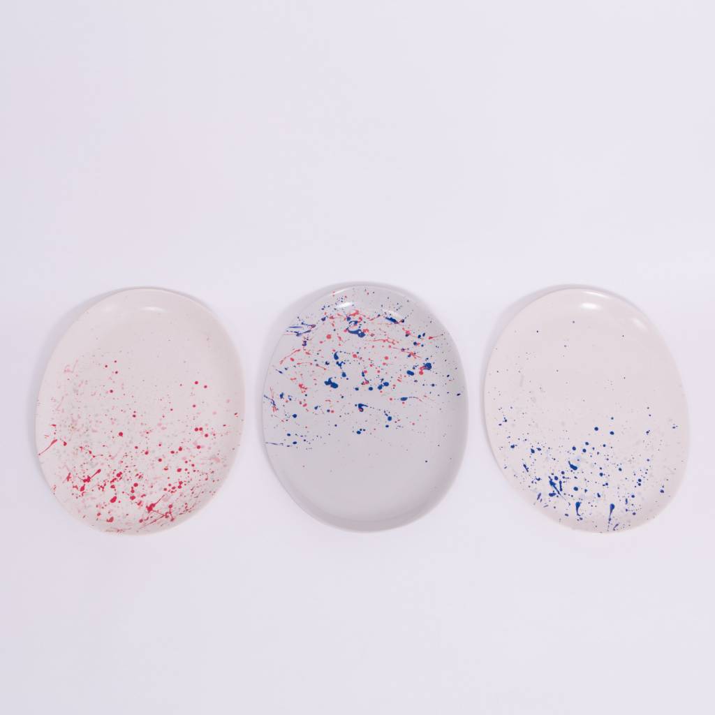 Sarah Cihat Splatter Platter, Porcelain