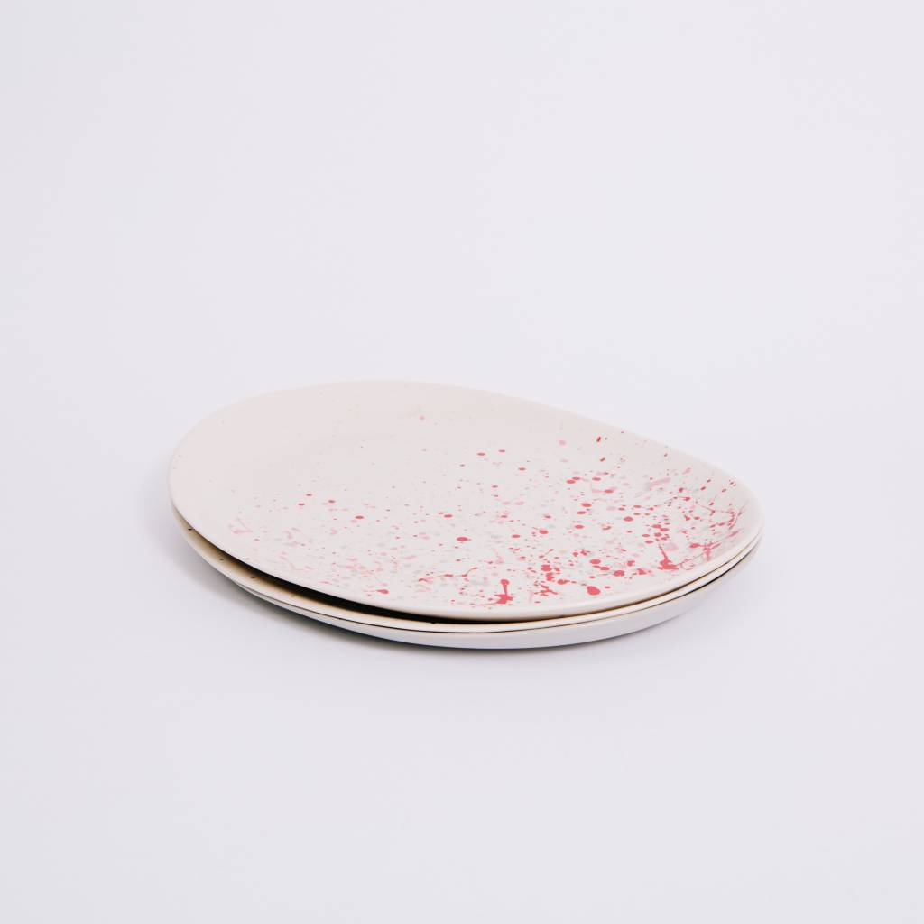 Sarah Cihat Splatter Platter, Porcelain