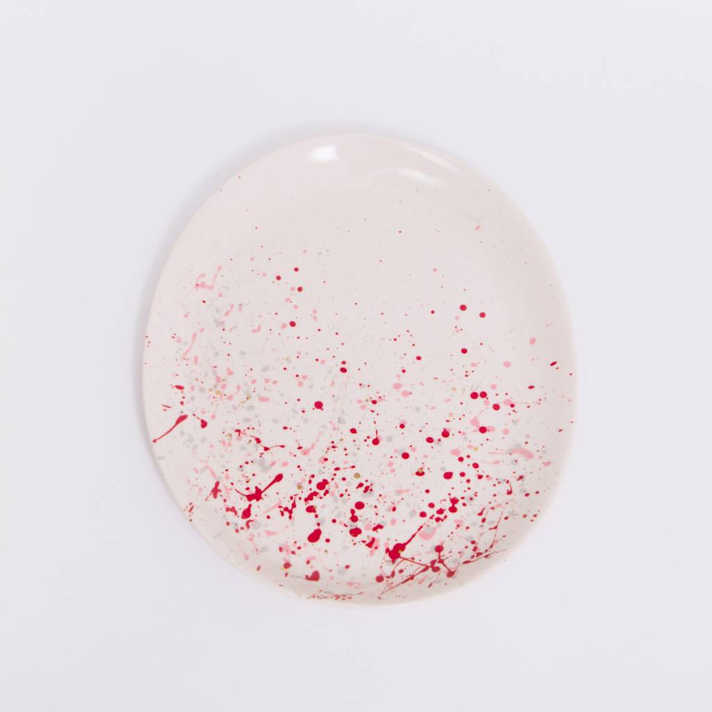 Sarah Cihat Splatter Platter, Porcelain