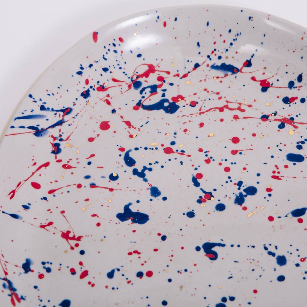 Sarah Cihat Splatter Platter, Porcelain