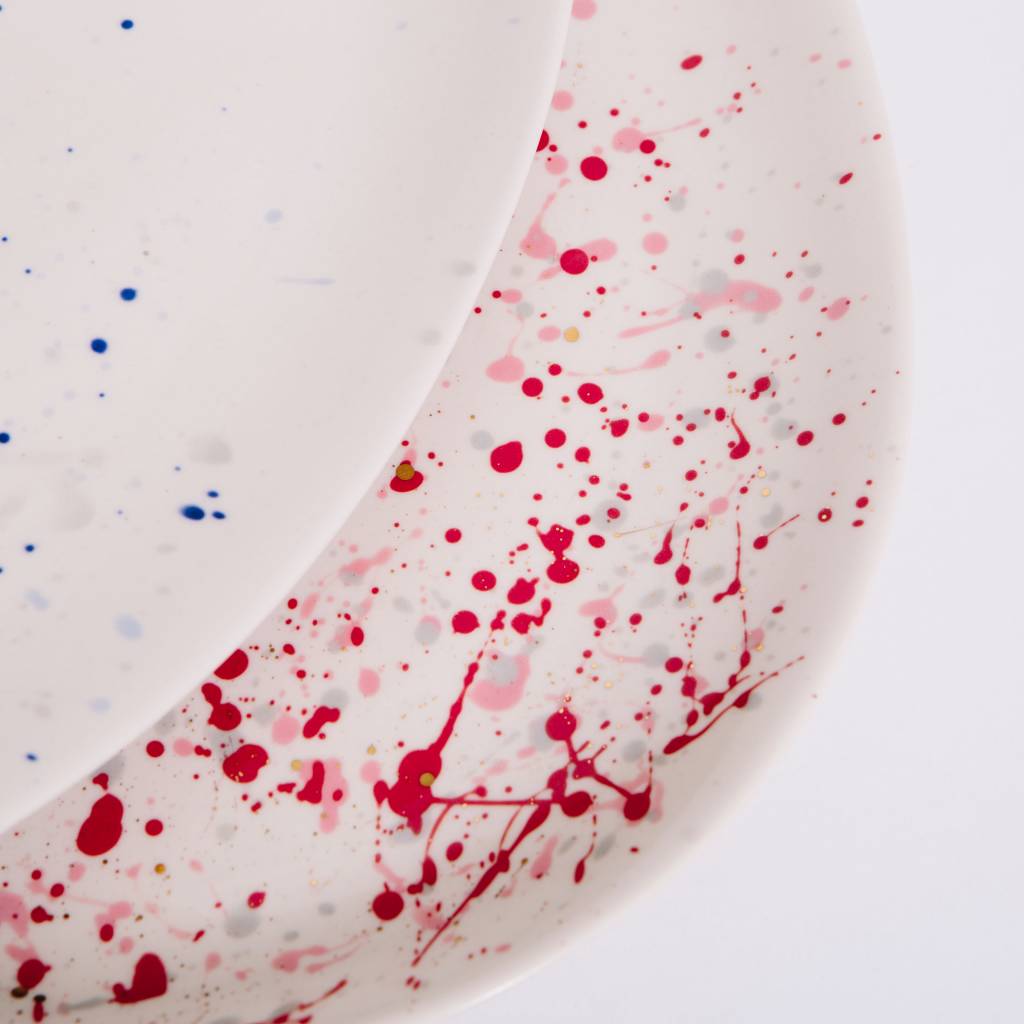 Sarah Cihat Splatter Platter, Porcelain
