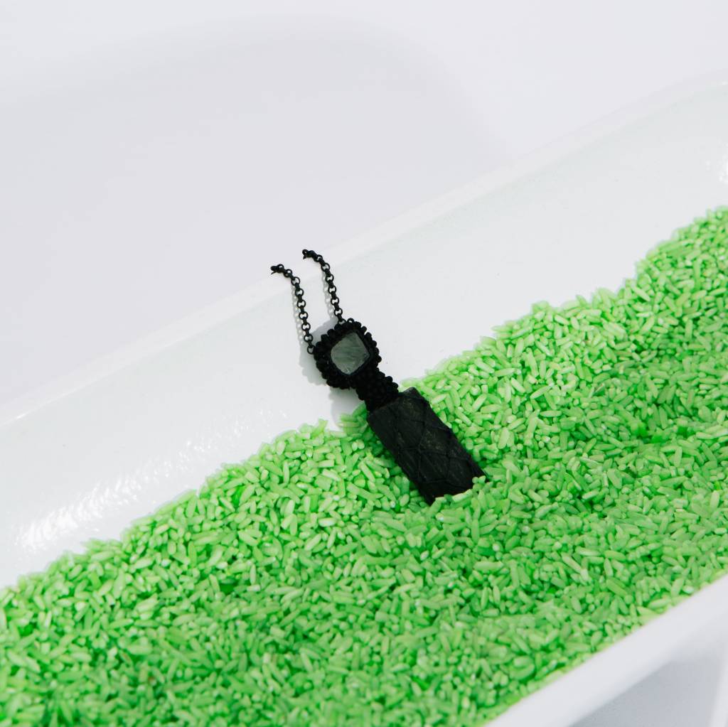 Jacki Holland Florite and Epidote Necklace