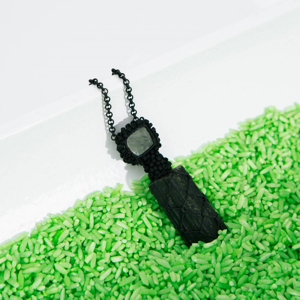 Jacki Holland Florite and Epidote Necklace