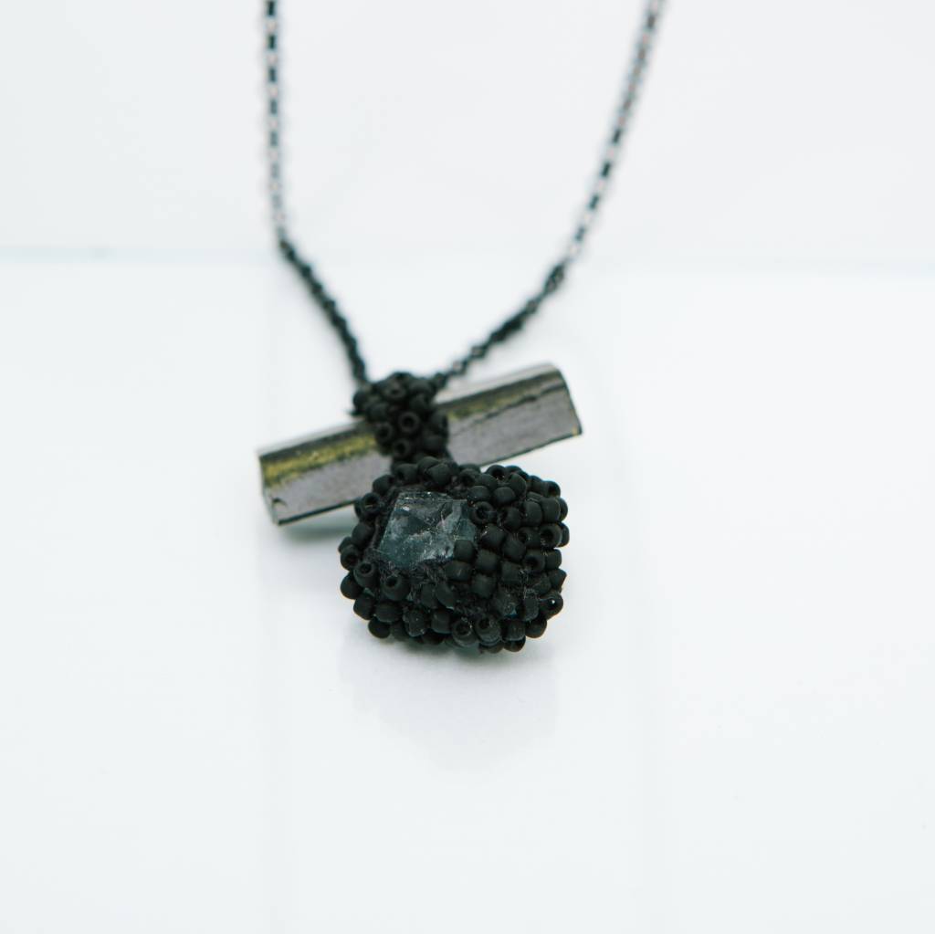 Jacki Holland Florite and Epidote Necklace