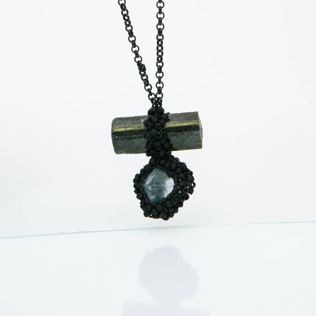 Jacki Holland Florite and Epidote Necklace