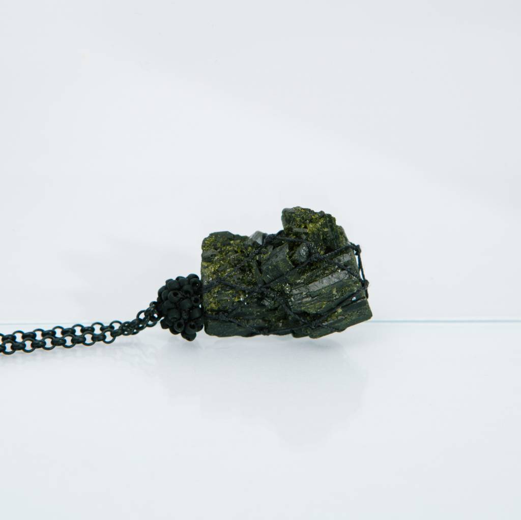 Jacki Holland Green Epidote Necklace