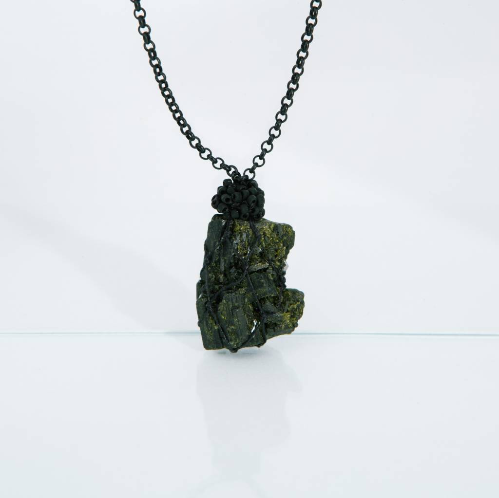 Jacki Holland Green Epidote Necklace