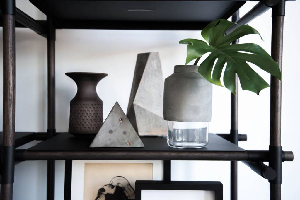 Menu Menu Stick System Shelving Black/Dark Ash
