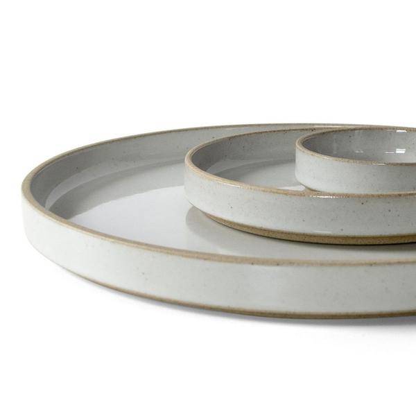 Hasami Porcelain Hasami Porcelain Gloss Gray Plate