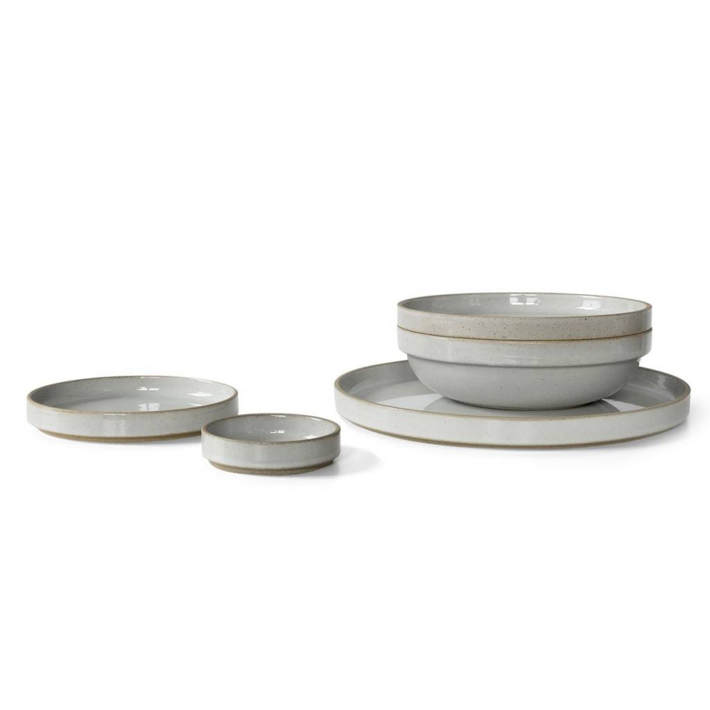 Hasami Porcelain Hasami Porcelain Gloss Gray Plate