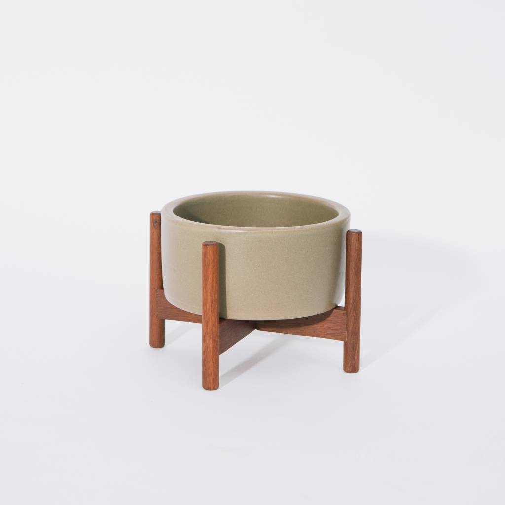 Modernica Case Study Cylinder Desktop Planter, Gray