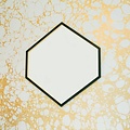 Alex Drew & No One "Hex" Mirror- Ebonized ash with 23K gold gilded edge detail with recessed mirror back
