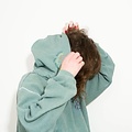 Maria Brinch Inside Out Hoodie - Green LARGE
