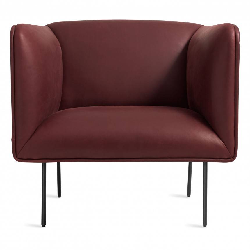 Blu Dot Dandy Leather Lounge Chair