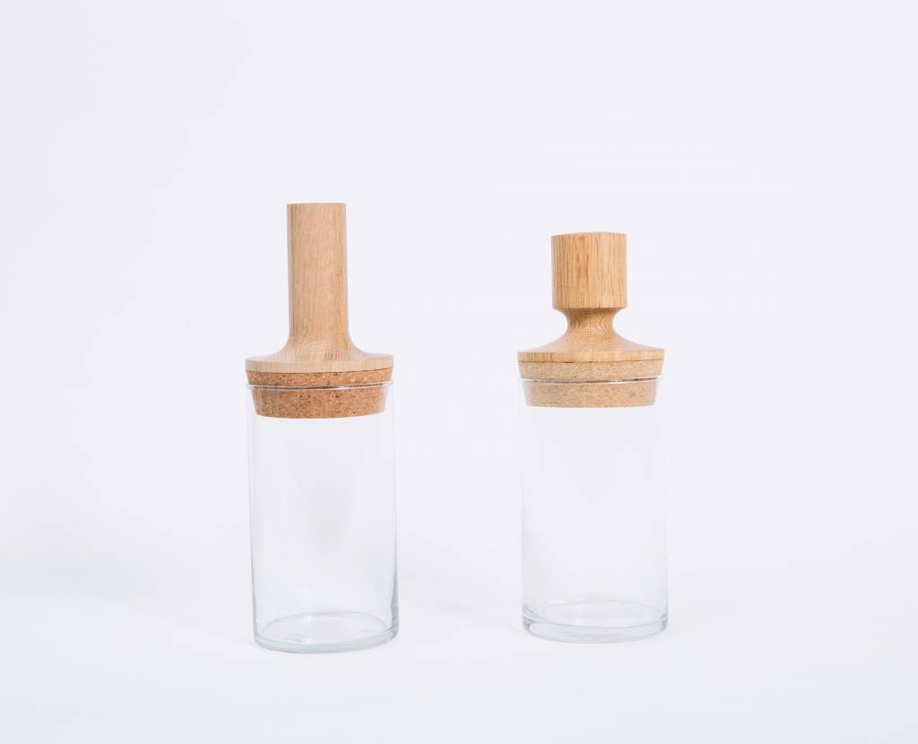 Fort Standard Fort Standard Glass Vessel with White Oak Top