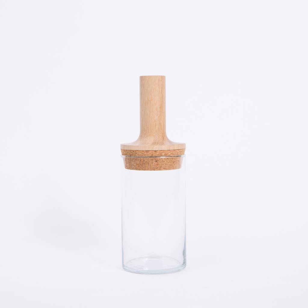 Fort Standard Fort Standard Glass Vessel with White Oak Top