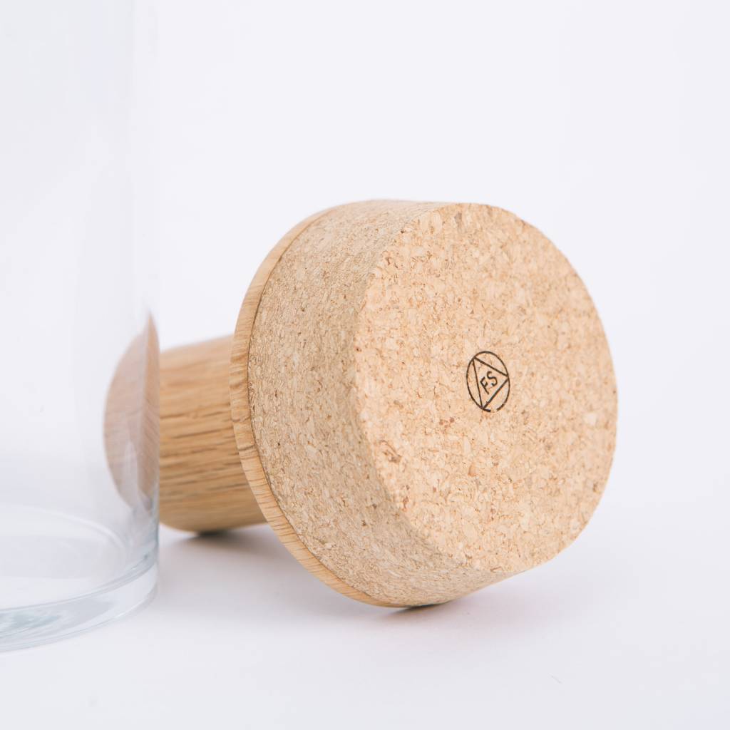 Fort Standard Fort Standard Glass Vessel with White Oak Top
