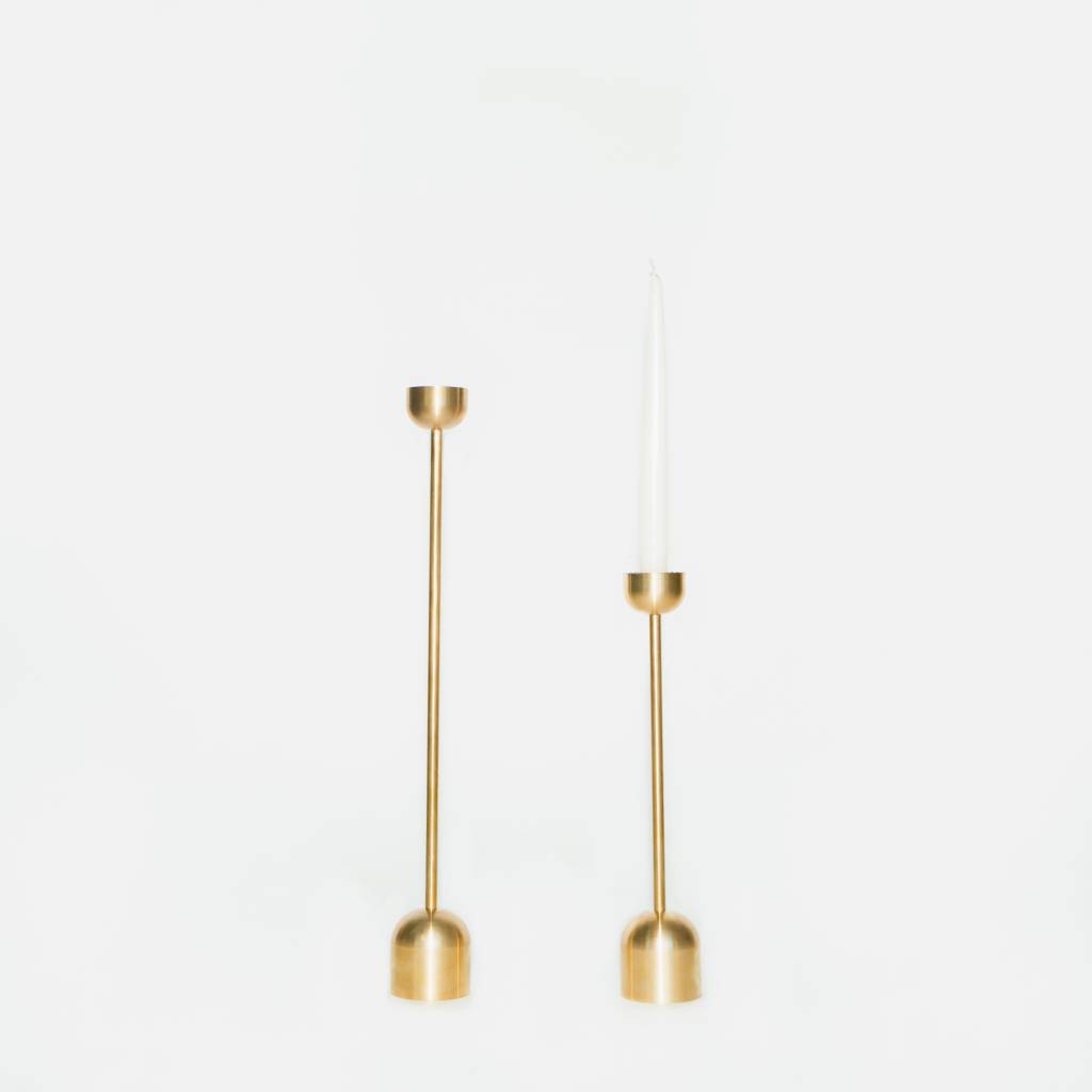 Fort Standard Brass Candle Holder