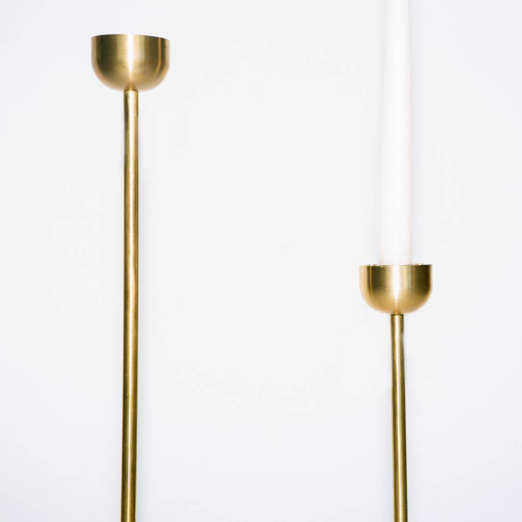 Fort Standard Brass Candle Holder