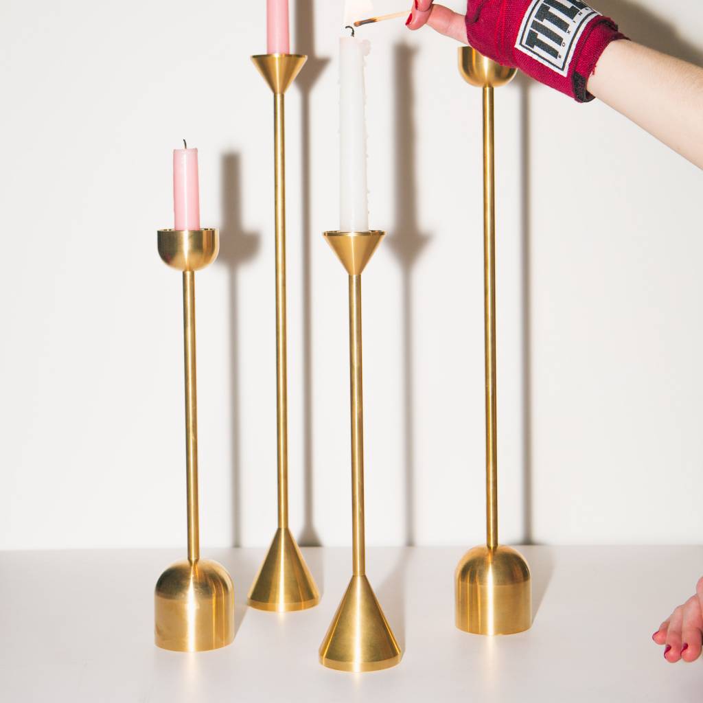 Fort Standard Brass Candle Holder