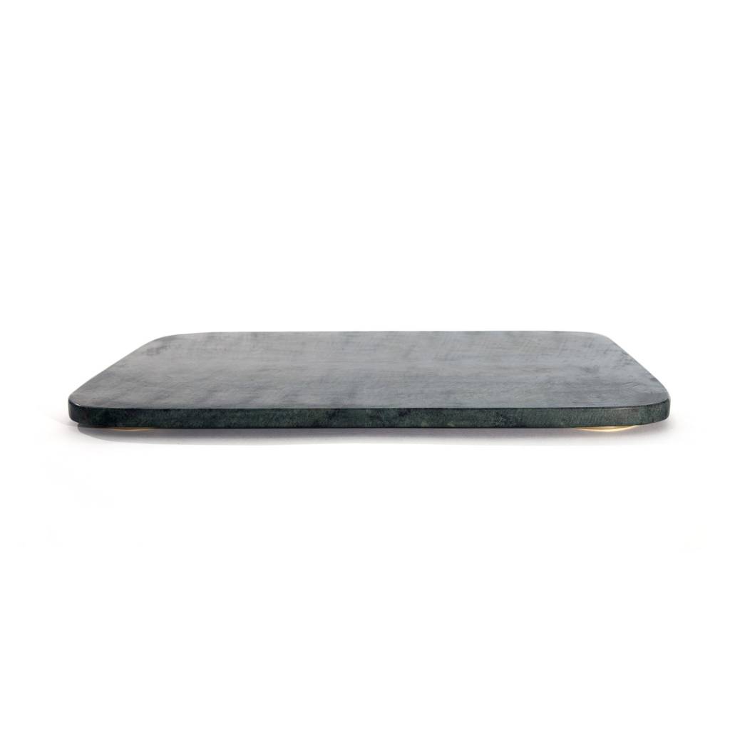 Hawkins NY Mara Marble + Brass Serving Board